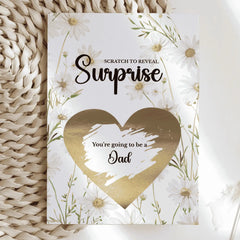 Pregnancy Reveal Scratch Card for Future Dads - Dad - Greeting Card