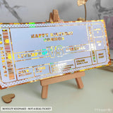 Premier League Match Day Ticket Gift - personalized foil football, foil football ticket, football match ticket,