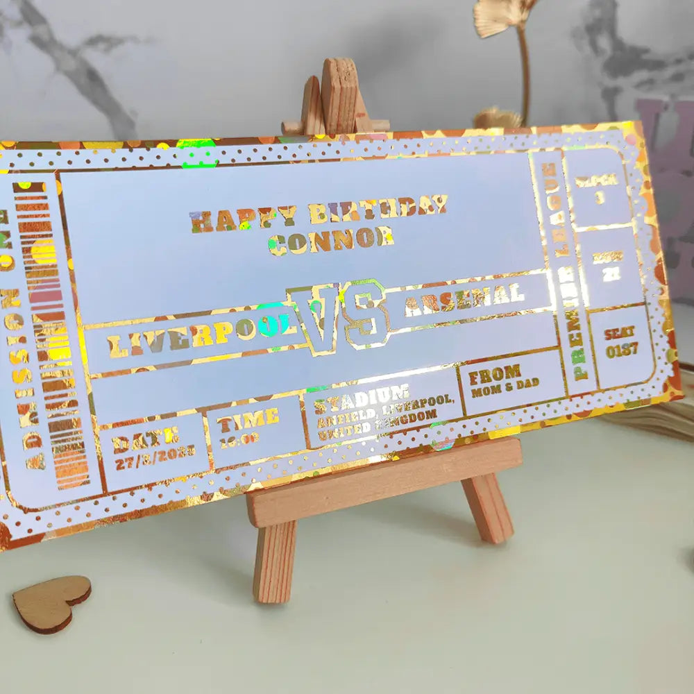Premier League Match Day Ticket Gift - Foil Ticket