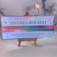 Personalized Foil Keepsake Concert Ticket - Foil Ticket