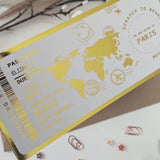 Personalised Paris Scratch to Reveal Boarding Pass Surprise
