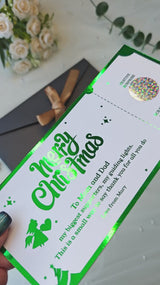 Christmas Foil Scratch-Off Ticket