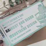 Personalised Barber Booking Voucher | Haircut & Beard Gift for Him