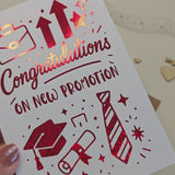 Congratulations on Your Promotion Foil Card