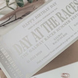 Day at the Races – Personalised Birthday Foil Surprise Card Gift