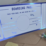 DIY Foil Scratch-Off Boarding Pass | Travel Reveal Gift