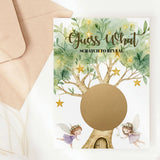 Promoted to Grandma Scratch Card – Guess What? | Enchanted Fairy Tree - Greeting Card - Printarelle