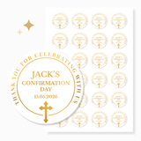 Real Foil Personalised Confirmation Stickers for Boys & Girls - Stickers - Printarelle