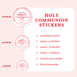 Real Foil Personalised Confirmation Stickers for Boys & Girls - Stickers - Printarelle