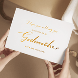 Will You Be My Godfather / Godmother Proposal Card - Greeting Card - Printarelle