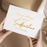 Will You Be My Godfather / Godmother Proposal Card - Greeting Card - Printarelle
