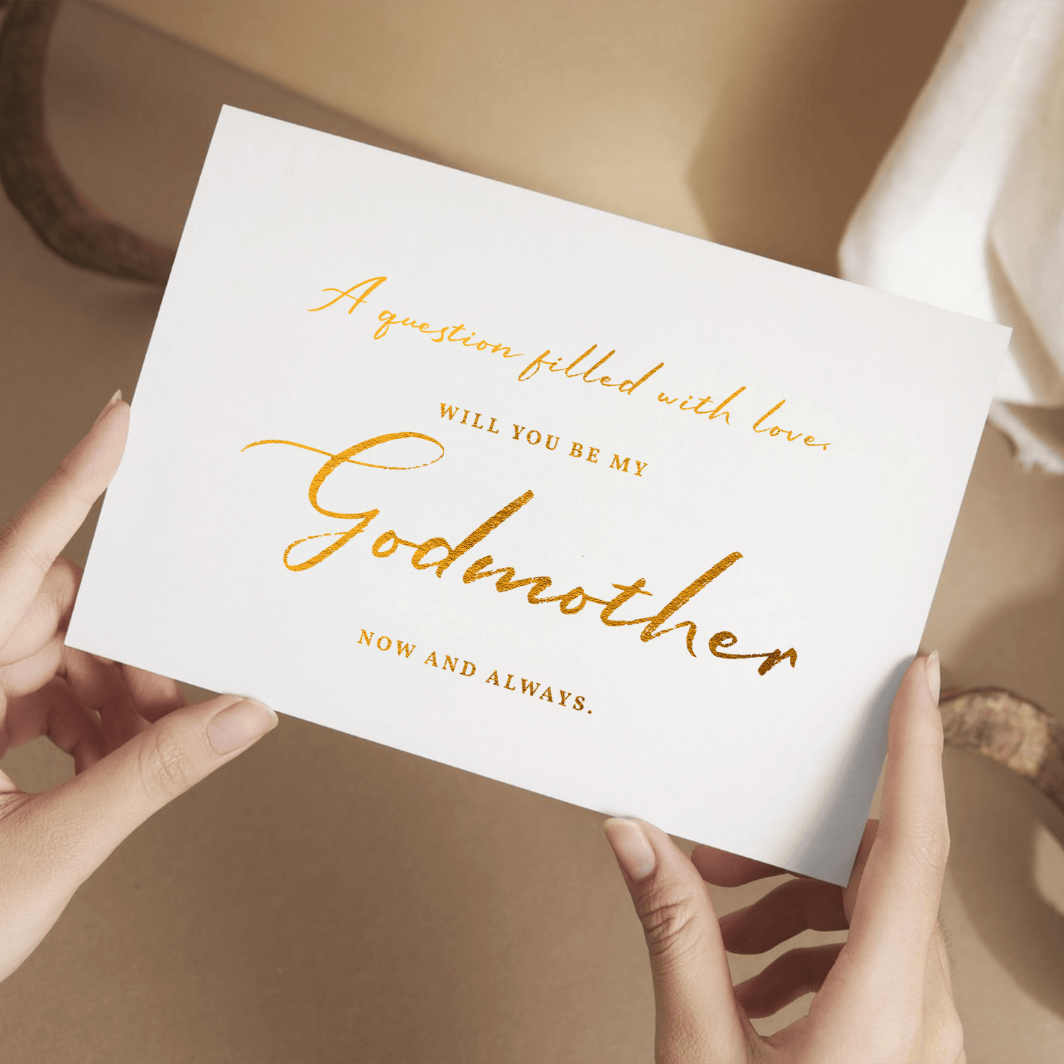 Godparent Proposal Card | Godmother or Godfather Option - Greeting Card - Printarelle