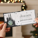 Christmas Surprise Foil Ticket - Disneyland Trip Reveal - Foil Ticket