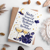 Sixty Years of Absolutely Brilliant 60th Birthday Card - sixty years, 60th birthday, 60th birthday card, absolutely