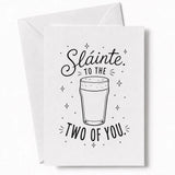 Handmade - Greeting Card - Irish Wedding Card Sláinte to the Two of You | Ireland