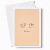 Soon to Be | Engagement & Wedding Card - groom’s oxford shoes, bridal heels, groom’s oxford, oxford shoes, colour