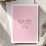 Soon to Be | Engagement & Wedding Card - groom’s oxford shoes, bridal heels, groom’s oxford, oxford shoes, colour