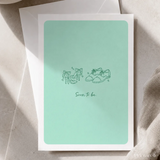 Soon to Be | Engagement & Wedding Card - groom’s oxford shoes, bridal heels, groom’s oxford, oxford shoes, colour