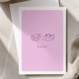 Soon to Be | Engagement & Wedding Card - groom’s oxford shoes, bridal heels, groom’s oxford, oxford shoes, colour