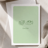 Soon to Be | Engagement & Wedding Card - groom’s oxford shoes, bridal heels, groom’s oxford, oxford shoes, colour