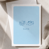Soon to Be | Engagement & Wedding Card - groom’s oxford shoes, bridal heels, groom’s oxford, oxford shoes, colour