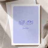 Soon to Be | Engagement & Wedding Card - groom’s oxford shoes, bridal heels, groom’s oxford, oxford shoes, colour