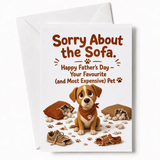 Handmade Greeting Card | Printarelle | From the family troublemaker, with love. This funny design stars