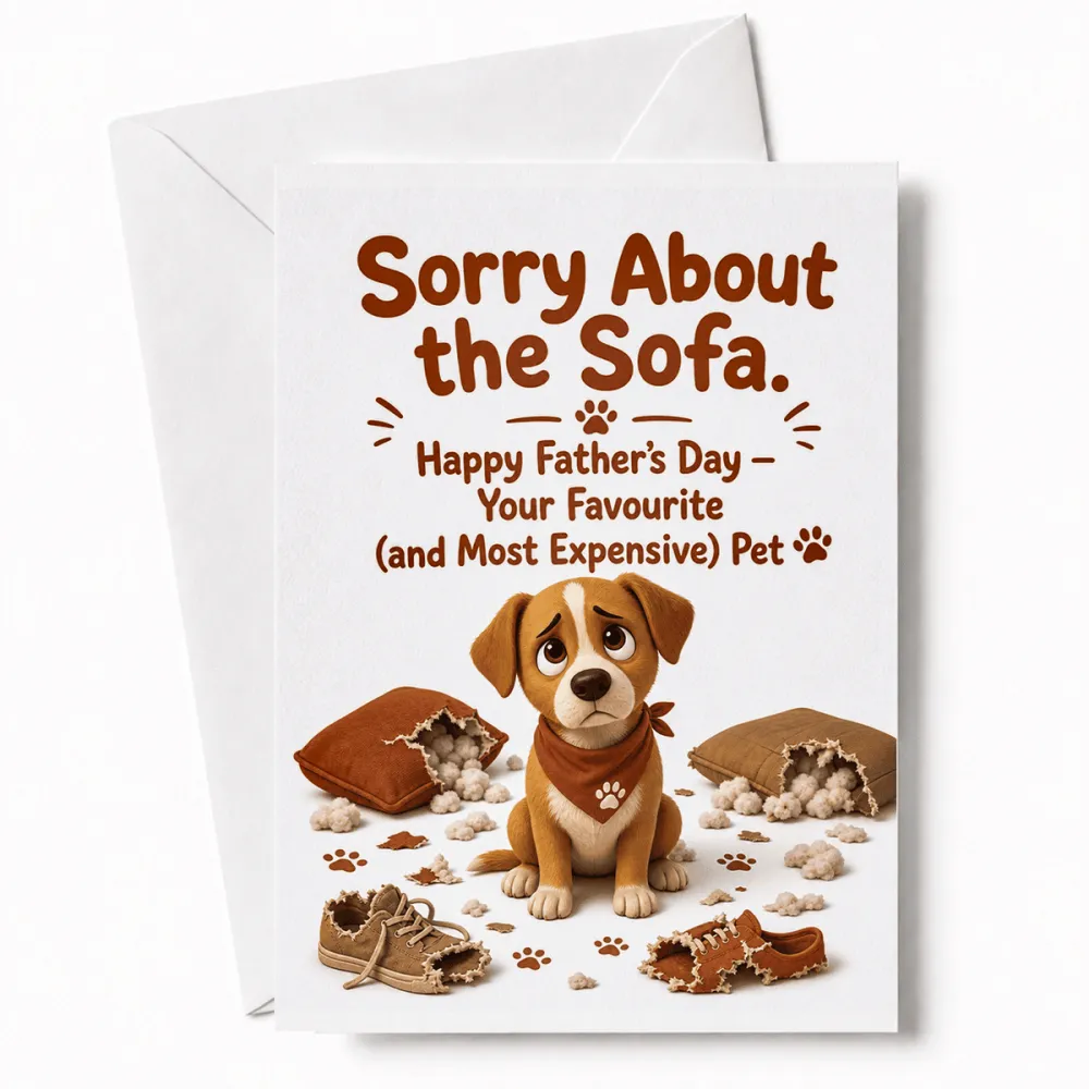 Handmade Greeting Card | Printarelle | From the family troublemaker, with love. This funny design stars
