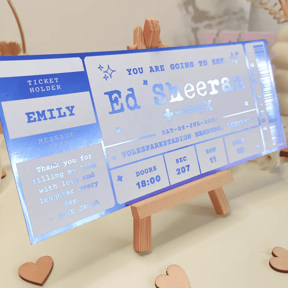 Special Gift for Music Lovers - Foil Ticket - Foil Ticket