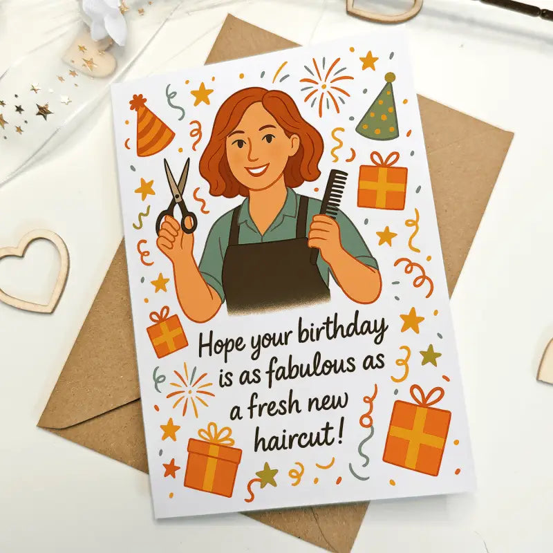 Stylists Hairdresser Birthday Card - Greeting Card