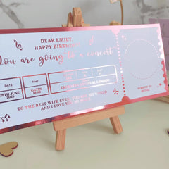 Surprise Music Gift with Scratch-Off Reveal - Foil Ticket