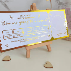 Surprise Music Gift with Scratch-Off Reveal - Foil Ticket