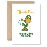 Teacher Thank You Card – Helping Me Grow - Greeting Card - Printarelle