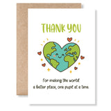 Teacher Thank You Card – “Making the World a Better Place” - Greeting Card - Printarelle