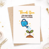 Teacher Thank You Card – Plant Growth Design - Greeting Card - Printarelle
