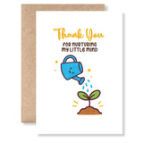 Teacher Thank You Card – Plant Growth Design - Greeting Card - Printarelle