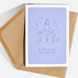 Every adventure starts with someone who knows the way. This stunning line art illustration shows a dad walking ahead