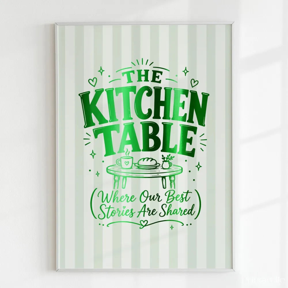 Handmade - Print - The Kitchen Table Irish Print – Where Stories Are Shared | Ireland