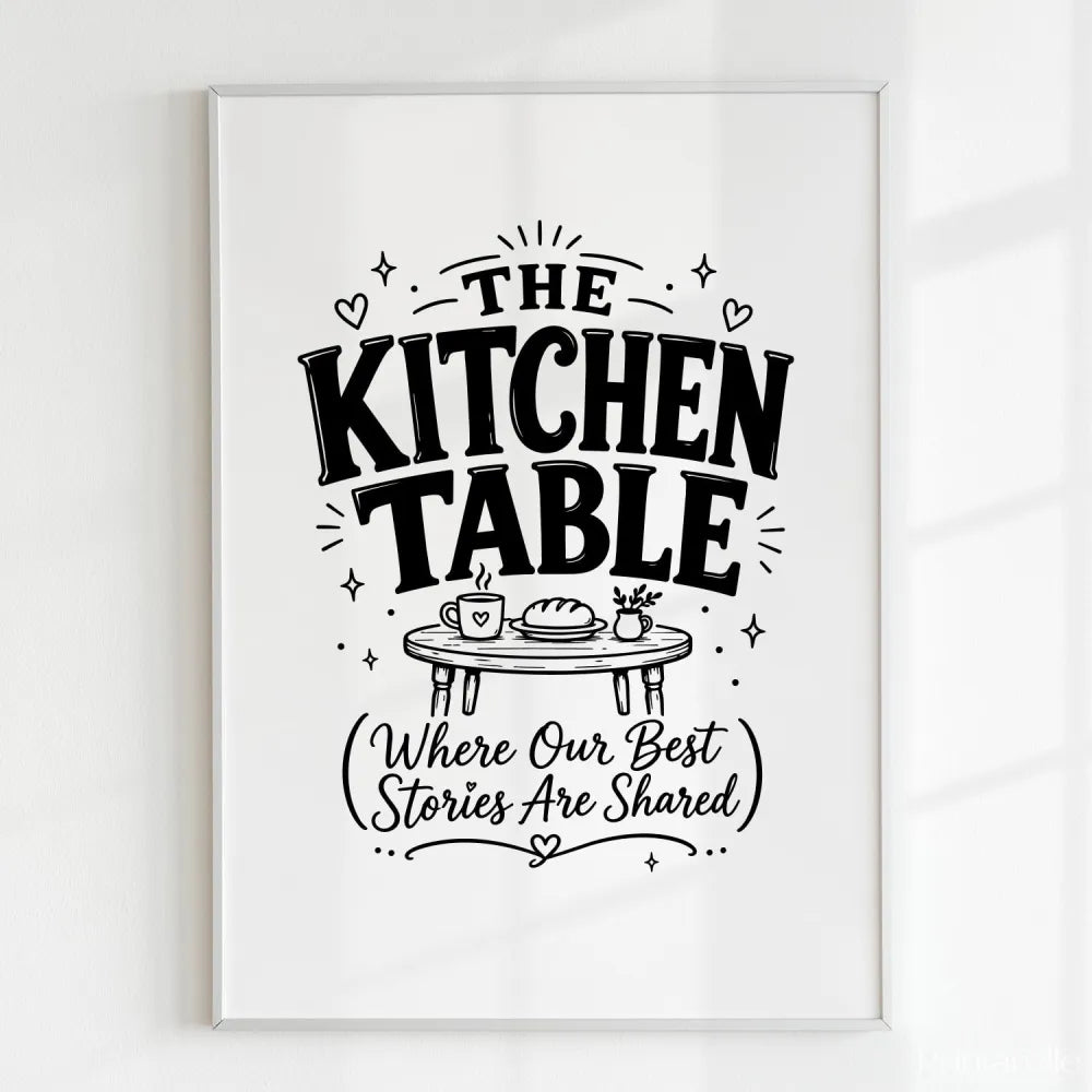 Handmade - Print - The Kitchen Table Irish Print – Where Stories Are Shared | Ireland