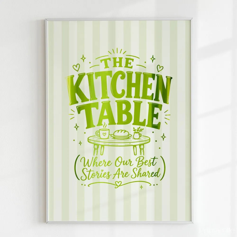 Handmade - Print - The Kitchen Table Irish Print – Where Stories Are Shared | Ireland