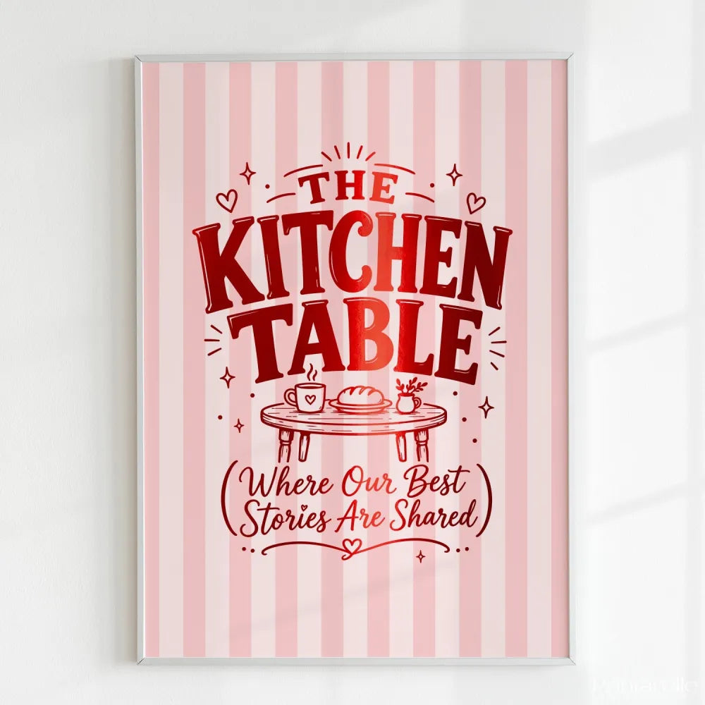 Handmade - Print - The Kitchen Table Irish Print – Where Stories Are Shared | Ireland