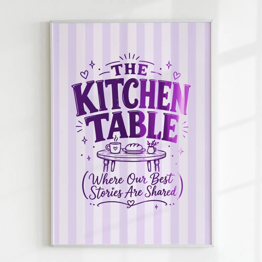 Handmade - Print - The Kitchen Table Irish Print – Where Stories Are Shared | Ireland