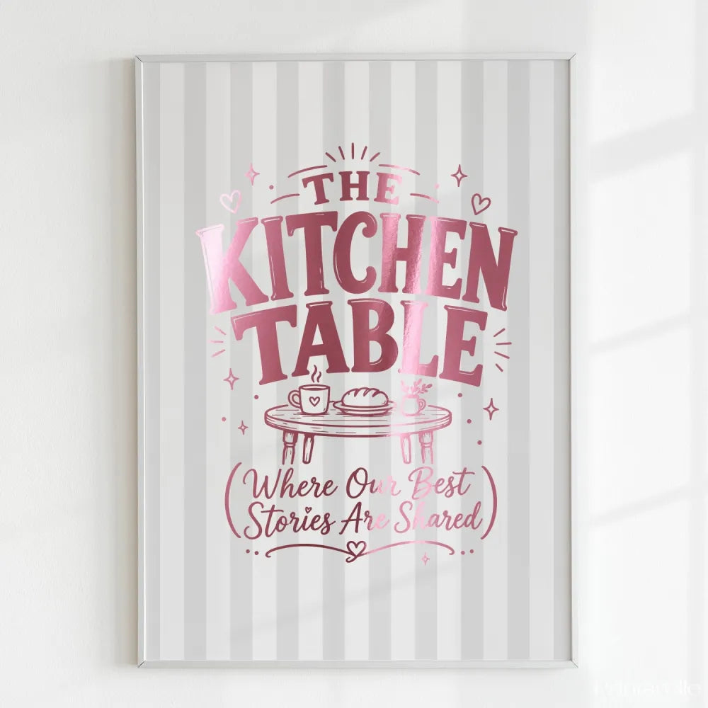 Handmade - Print - The Kitchen Table Irish Print – Where Stories Are Shared | Ireland