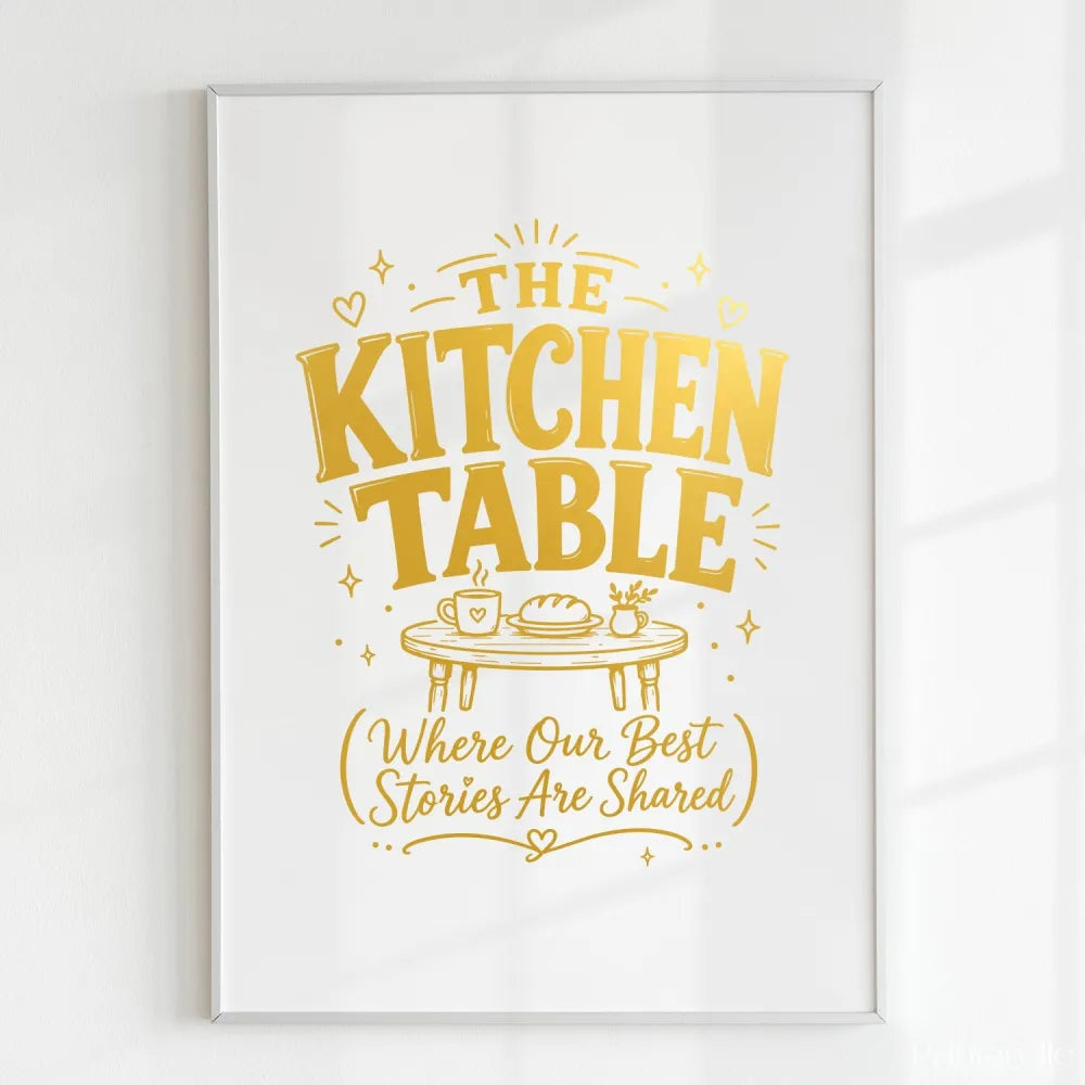 Handmade - Print - The Kitchen Table Irish Print – Where Stories Are Shared | Ireland