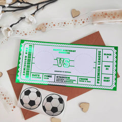 Unique Football Gift Custom Reveal Scratch Off - Foil Ticket