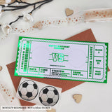Unique Football Gift Custom Reveal Scratch Off - personalized foil match, real match ticket, football scratch-off,