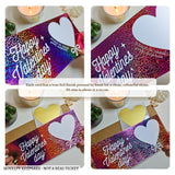 Valentine Scratch-Off Foil Ticket | Personalised Surprise Card - personalised valentine, surprise message, real foil,