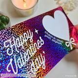 Valentine Scratch-Off Foil Ticket | Personalised Surprise Card - personalised valentine, surprise message, real foil,