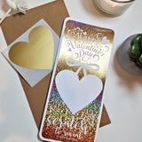 Valentine Scratch-Off Foil Ticket | Surprise Gift - Gold Glitter Foil Ticket - Printarelle