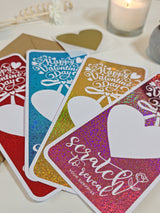 Valentine Scratch-Off Foil Ticket | Surprise Gift - Foil Ticket - Printarelle